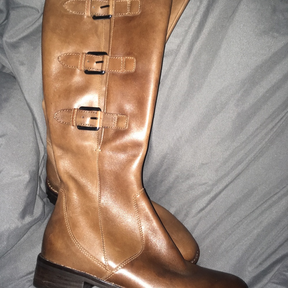 NEW ECCO Hobart Wide Calf Knee Boots 7.5 37 $390